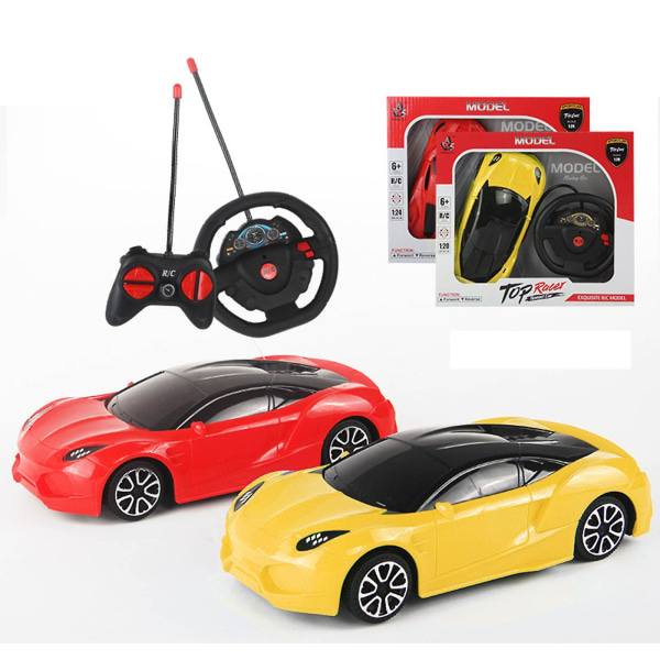Stem Building Toy Rc Car, röda racerbilar Bygg din egen fjärrstyrda bilbyggsats red With tail