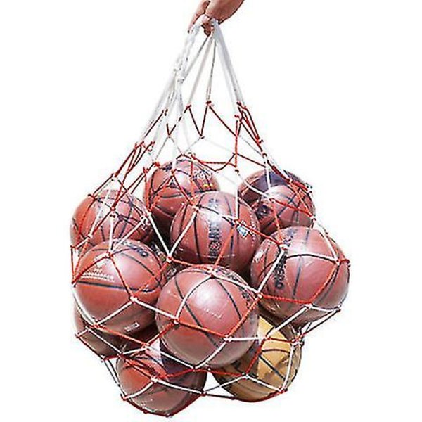Balloppbevaringsnett, Basketball Fotball Fotball Volleyball Oppbevaringsveske med stor kapasitet, Bærbar Ball Nettveske