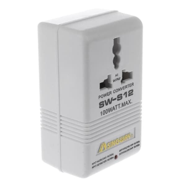Singway 100w 110v/120v til 220v/240v spændingsomformer Hvit
