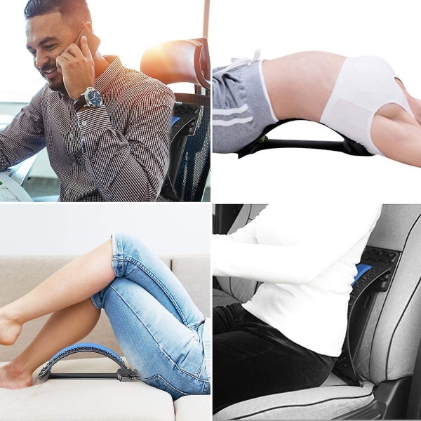 Ryggstrekkenhet, ryggmassasjeapparat for seng og stol og bil, ryggstøtte i flere nivåer Spinal