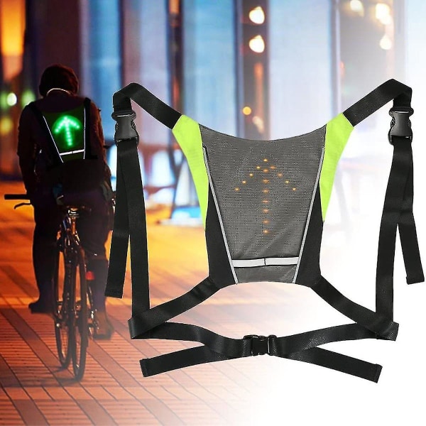Led-pyöräilyliivi, heijastava LED-vilkkuliivi, joka on ihanteellinen pyöräilijälle