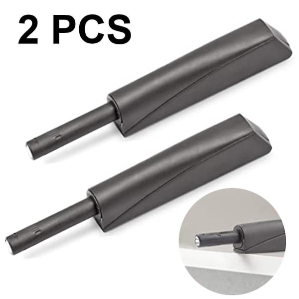 Magneettiset työntösalvat kaappiin 2 Pack Upotettava kaappi Black