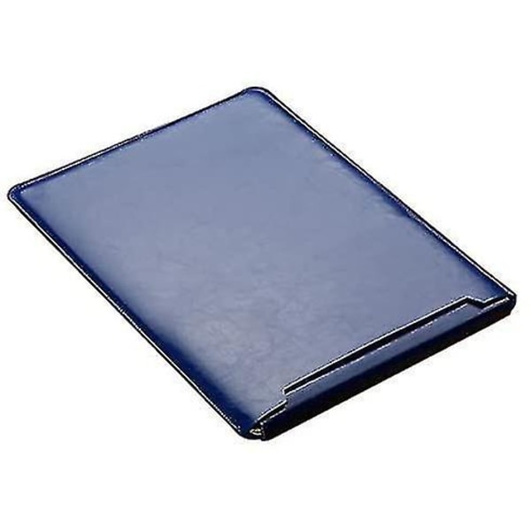 Cover för bärbar dator i mikrofiber Slim Case Lyxigt Pu Case Elagant skyddande cover Integrerad musmatta Kompatibel med Pro15.4, Navy Blu