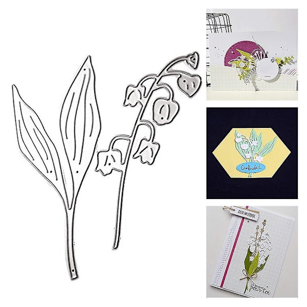 Löv Blomma Metall Skärform Stencil Scrapbooking Gör det själv Album Stämpel Papper Kort Form Dekoration