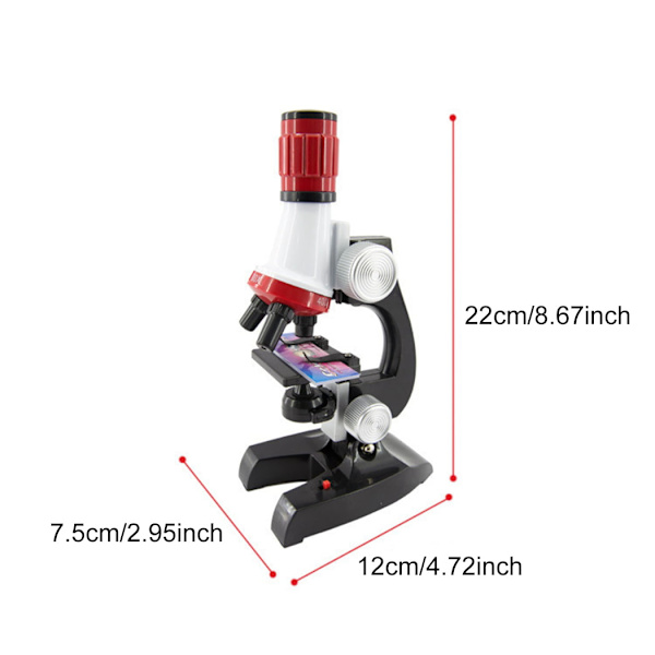 Barnmikroskop Set Creative 1200X Science Microscope Educational Toy