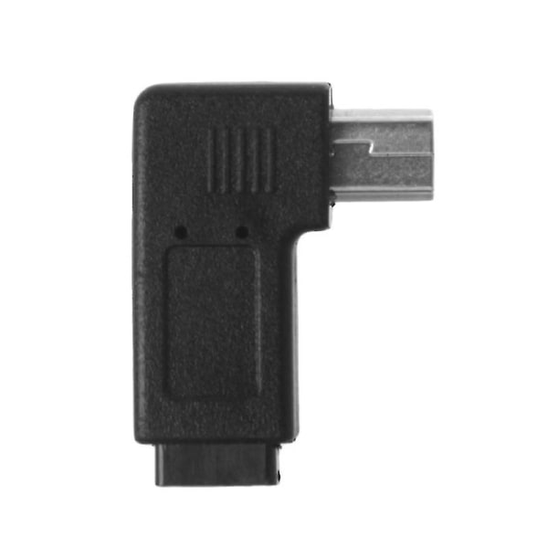 USB 2.0 Micro 5pin hona till mini 5pin hane 90 vinkel vänster höger omvandlaradapter