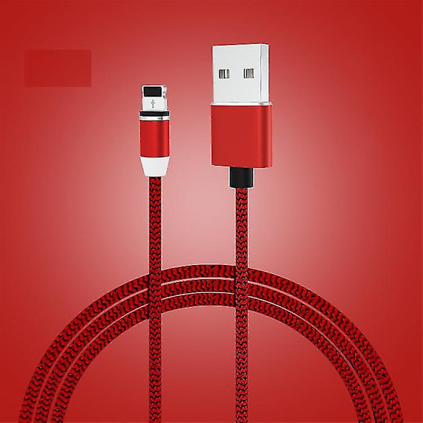Typ C Magnetisk USB -laddningskabel Röd Red