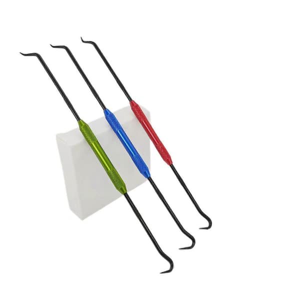 【BQ】Professionelt cykel- og bilforseglingsfjernelsessæt 2 stk. multifunktionskrog med ergonomisk greb til O-ringe fjederinstallation sort Black