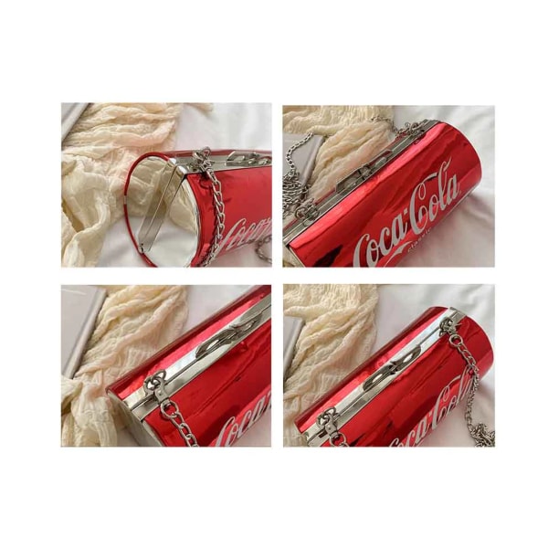 Dam Coca-Cola burkar Shape One Shoulder Messenger Bag-Röd