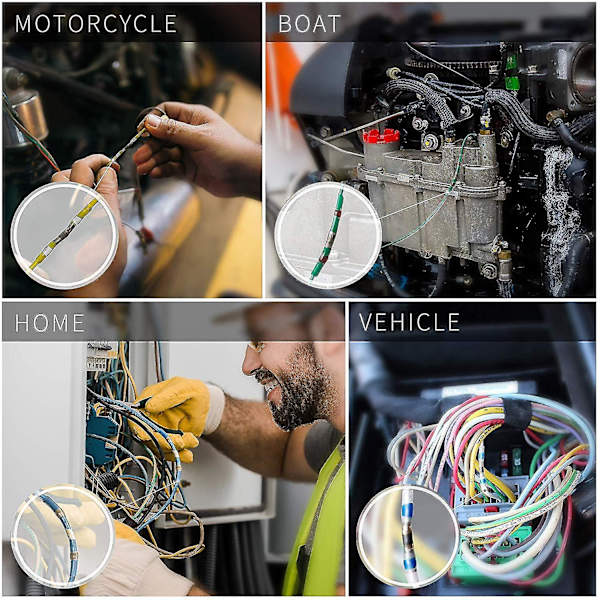 Krympekrympeterminaler, vandtætte loddeforseglede elektriske stødstik