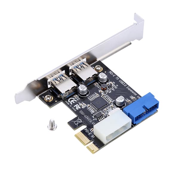 USB 3.0 expansionskort adapter med front 19PIN-interface