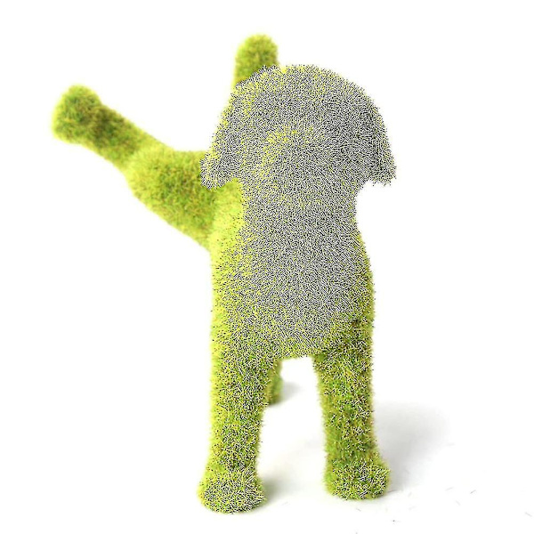 Imiteret buksbom Have Hunde Have Statue Grøn Simulering Flocking Dog Gårdsplads Skulptur Peeing Puppy