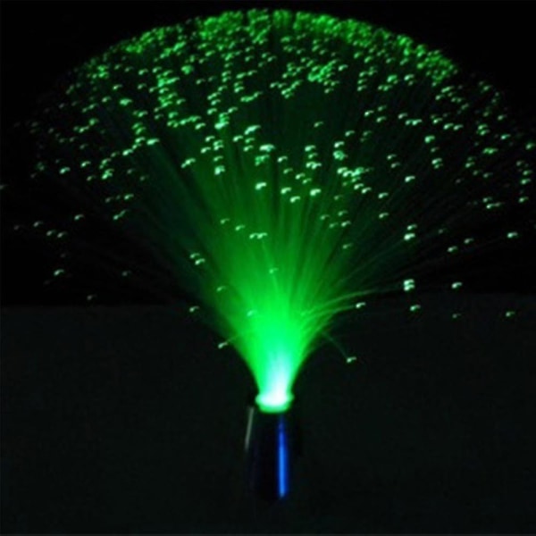 Hhcx Led Multi Color Skiftende fiberoptisk springvand Natlampe Juleindretningsgave