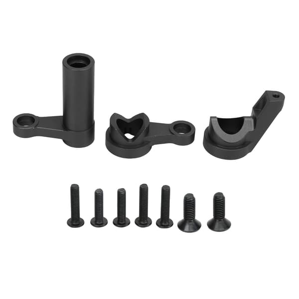 Traxxas 1 8 4WD Sledge Styredele i aluminiumslegering Opgraderingssæt Sort