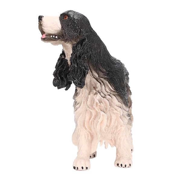 Cocker Spaniel Simulation Pedagogisk Lättskött Hundfigur Leksak Dekor PL127 1314 Svart