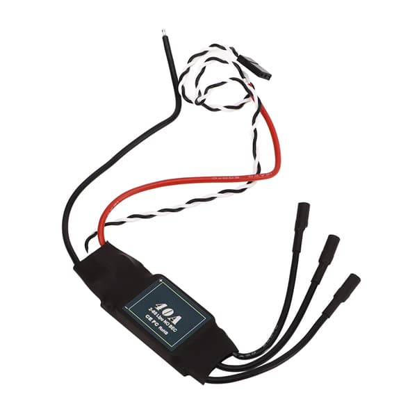 40A RC Børsteløs Motor ESC Elektrisk Hastighetskontroller 2-6S for Flykontroller