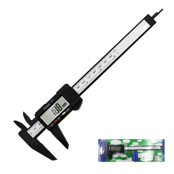 Sort Elektrisk Digital Display Nonius Caliper 0-150mm LCD Høj Styrke Auto Sluk