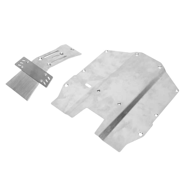 YK DF7 1/7 Kort Lastbil Front Chassis Skid Plate Rustfrit Stål Beskyttelsespanser