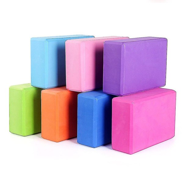 Träning Fitness Sport Gym Pilates Yoga Block Eva Foam Yoga Brick For Crossfit Träning Träning Träning Kroppsbyggande utrustning Pink