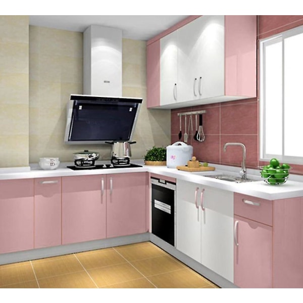 Selvklebende, vanntett og avtagbar vinyltapet 40cm x 2m Shiny Pink 40cm x 2m Shiny Pink