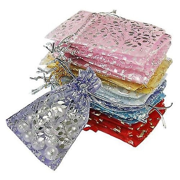 25 kpl organza koruja hääjuhlapussi kiristysnyörillä lahjan säilytyspussit