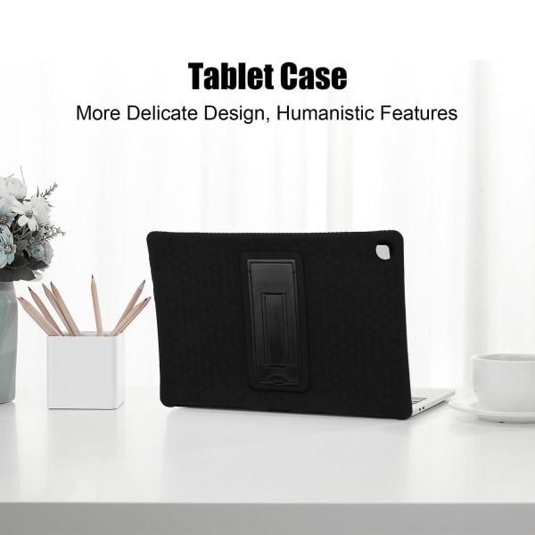 Til Chromebook Duet Case 10,1" Tablet Silikone Case med Tablet Stand Funktion Beskyttende Case(b) Black
