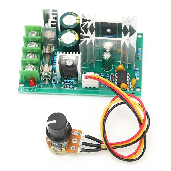 Motorhastighedsregulator PMW Switch Kontrolmodul Strømregulator DC 10V‑60V 20A