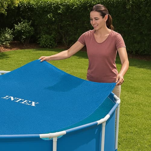 【BQ】Poolovertræk / Poolafdækning - Beskyttelse til pool-XF7- 3800 3800 457 cm