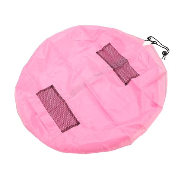 Pink Vandtæt Polyester Legetøjsopbevaringspose Stor Kapacitet Rivfast Multifunktionel Snøre Organizer