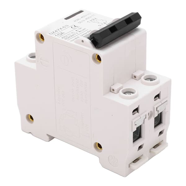 2P 10A 400V AC DC MCB Läckageskyddsbrytare för Hem Solpanel