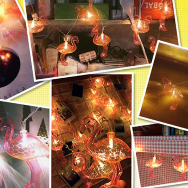 Pink Flamingo Outdoor String Lights Party Lights,hage Lights
