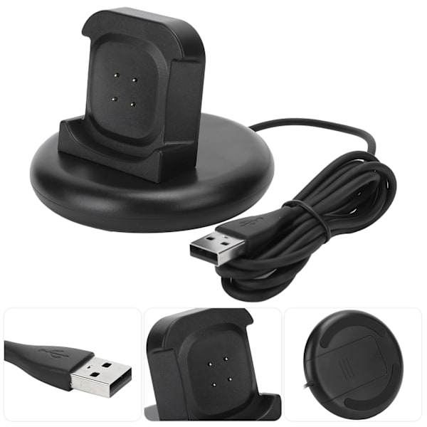 Bærbar oplader dockingstation til Fitbit Versa 3/Sense Smartwatch