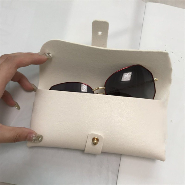 SHMSHNG Glasses Case "2 Piece Glasses Case Nahkainen aurinkolasien pehmeä case"