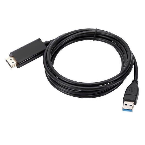 1,8M USB til HDMI-adapterkabel USB 2.0 Type A Han til HDMI Han Konverter FP