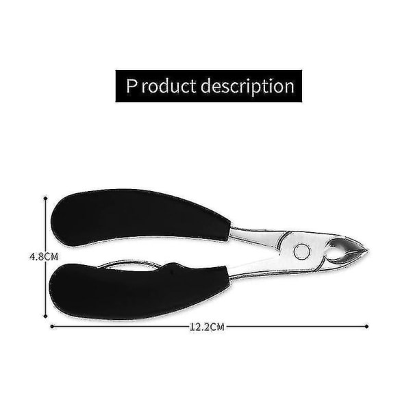 Svart fot nagelbandssax Trimmerklippare Nippers Manikyrborttagningsverktyg |nagelbandssax (svart)