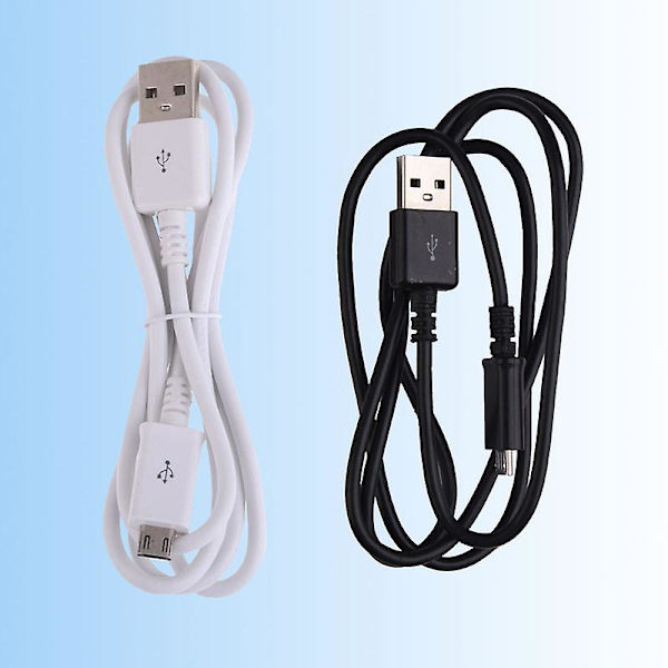 Ny 1M Micro USB Snabbladdningshastighet PVC Material Data Sync Laddningskabel för Samsung Galaxy S2 S3 S4 White