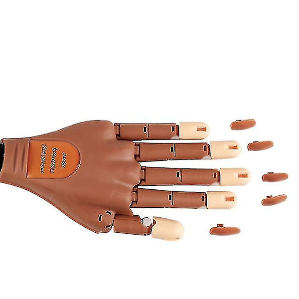 Manicure Training Hand Nail Practice Hands False Finger Nails Adjustable