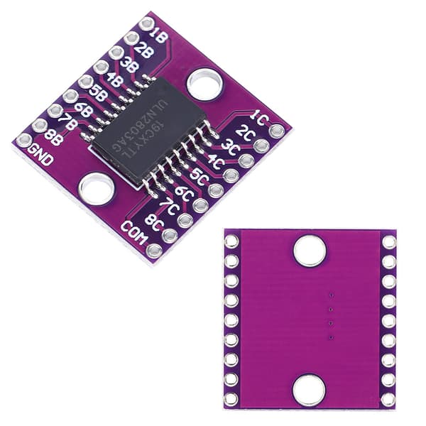 2 stk. ULN2803A Darlington Transistor Array Modul 50V Lilla Industrielt Elektrisk Tilbehør