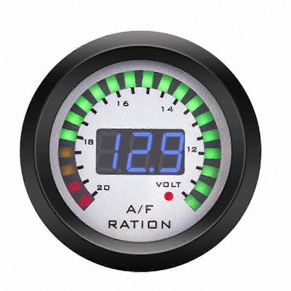 52 mm AFR-mätare med voltmeter, smalbandig lambdasensor, 12 V digital display för bil