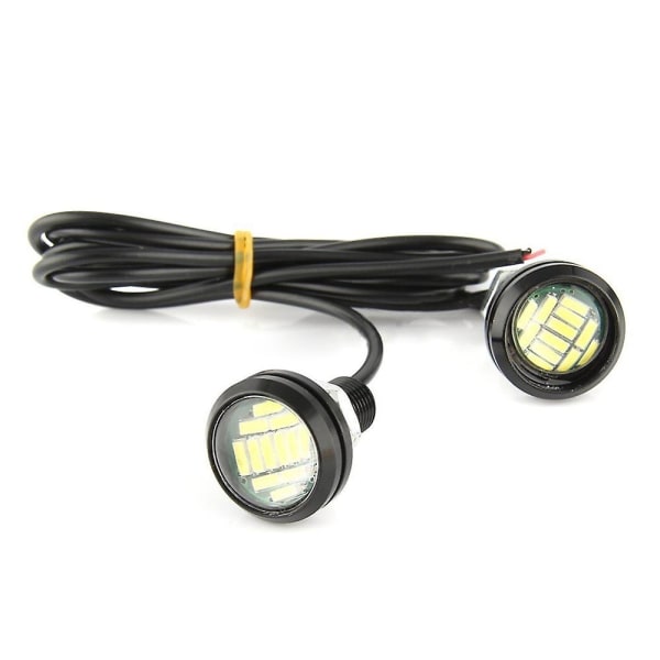 10 kpl Auton LED Eagle Eye Lamppu 23MM 4014 12LED Super Bright Linssi Tehokas Eagle Eye Päiväajovalot Peruutusvalo