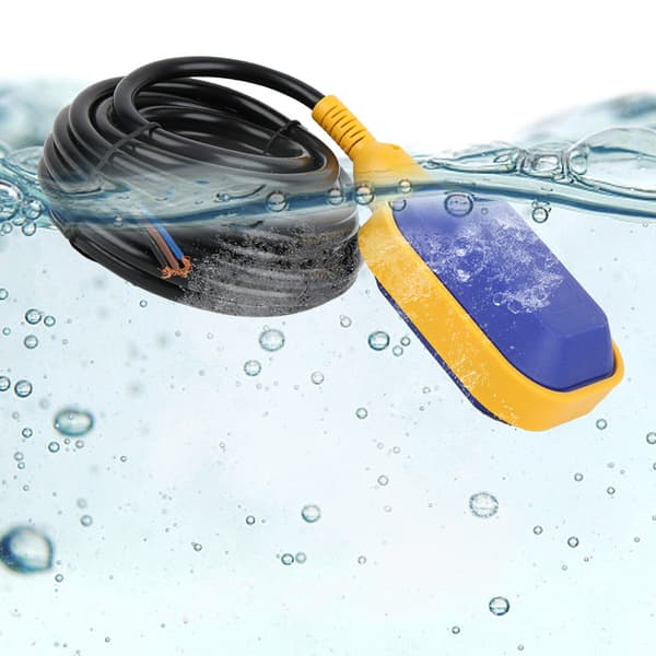 0-250V Flydekontakt Væskeniveau Sensor Vandtilførsel Dræning Auto Controller 6M Kabel KEY-6