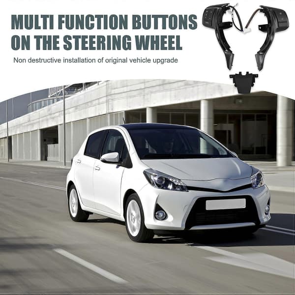 【BQ】Bil Multifunktionsrat Cruise Control Knapper Kontakt til Vitz Yaris Verso-S 2012-2017
