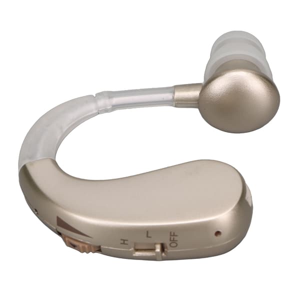 Ladattava ergonominen kuulolaite hopea