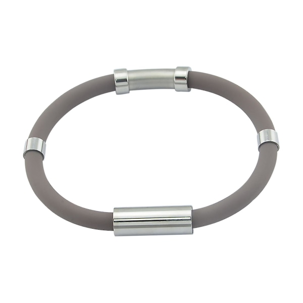 Antistatiskt armband Negativ jon Silica Gel Metal Balance Energy Sports Armband Gray