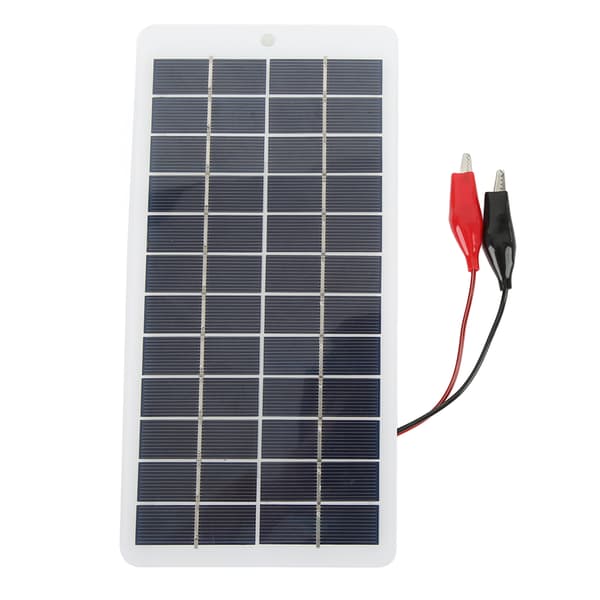5W 12V Høyeffektiv Bærbar Polykrystallinsk Solcellepanel Batterilader