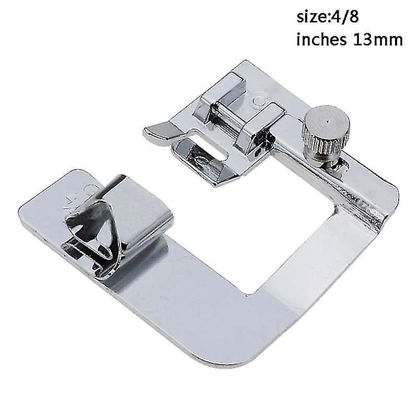 1/3 st Bred rullad set för inhemska symaskiner Snappresser 5to 8 Inches 16mm