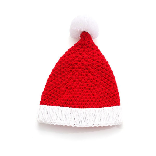 Neulottu hattu syksyyn ja talveen, joulupukin design, luova lahja Halloweeniin Red adults One size fits all