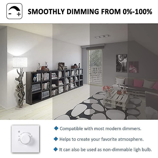 R7s 118 mm dimbar LED-pære, 10w ekvivalent 80w halogenpære, kaldhvit