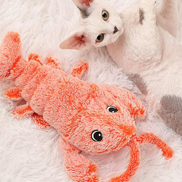 Elektrisk floppande hummer Kattleksak Rörlig katt Kicker Tuggfiskleksak