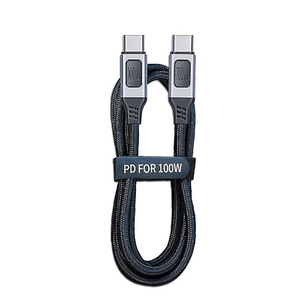 100w Usb C til Usb C-kabel Ladekabel for Macbook Pro Dell Xps 15/13 200cm 200cm